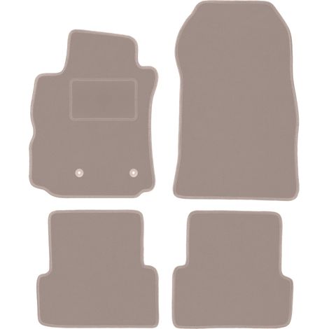 Tapis en velours beige pour monospace Renault Modus (2004-2012) (1/5)