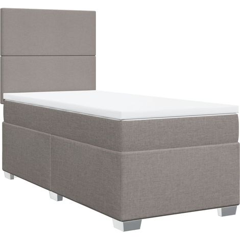 Maison Exclusive - Boxspringbett mit Matratze Taupe 80x200 cm Sto