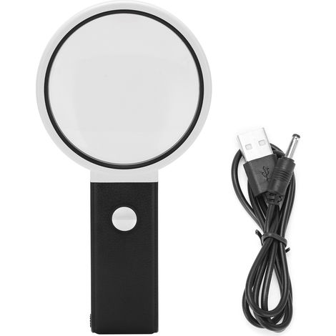 TH‑7018‑C Magnifying Glass Portable Folding Reading Magnifier with LED Light Scale 3.5X 25X