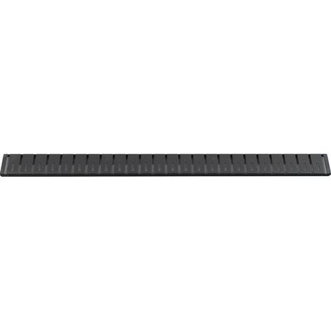 Grille en acier inoxydable KLAVER 644 mm, noir mat