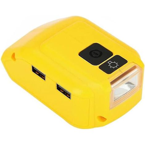 Chargeur USB double, adaptateur convertisseur Dcb090 pour batterie Dewalt 14,4V 18V 20V Li-ion, chargeur de conversion (1/4)