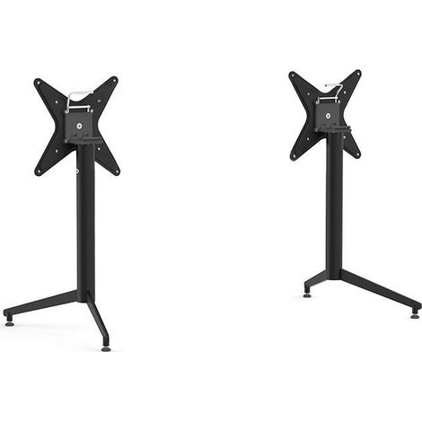 juego pata plegable doble darka h710 negro tubo d60mm. para tablero mesa max.800x2000