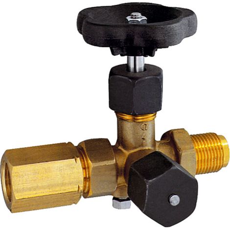 Riegler Mano-Absperrven., Zapfen-Spannmuffe, DIN16271, ES 1.4571, G 1/2