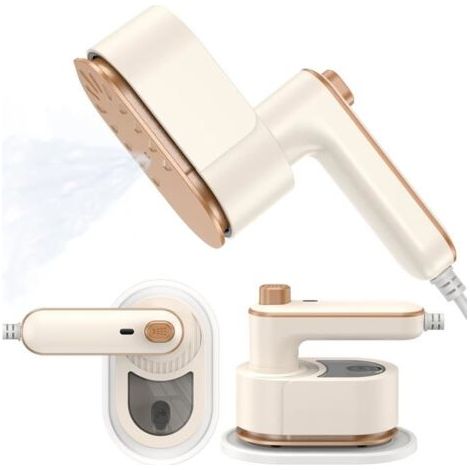 (Fr-st-1)Défroisseur Vapeur,Fer a Repasser Vapeur,Portable Fer à Vapeur de Voyage,180° Degrés Pliable Mini Fer à Vapeur,Rapide 30S,Vapeur (1/5)