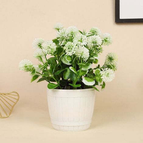 -1PCS FLEUR-PLANTE ARTIFICIELLE, Pièces pour la maison, plante en pot de fleurs artificielles -Fleurs de lilas, Beige (1/3)