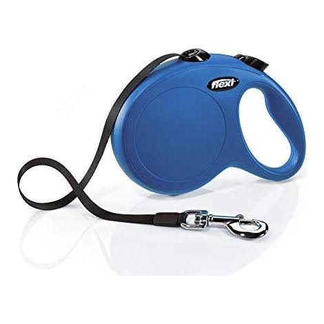 Flexi® Classic L Cinta 8 m Azul, Correa Extensible para Perros hasta máx. 50 kg (1/4)