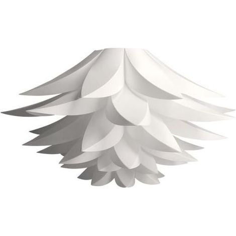 Abat-jour à monter soi-même - Abat-jour E27, peut être utilisé comme suspension ou lampadaire, en polypropylène (PP), blanc. (1/5)
