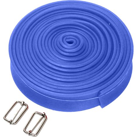 Bande de résistance élastique pour entraînement sportif, fitness et yoga, bleue, pour basketball et traction (1/5)