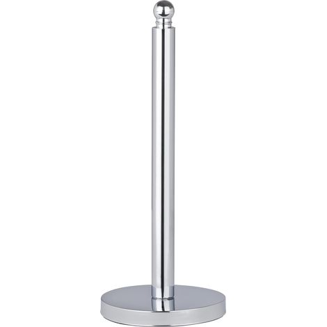 WENKO Portarotolo riserva Viterbo - per 3 rotoli, Acciaio inossidabile, 14 x 35 x 14 cm, Lucido