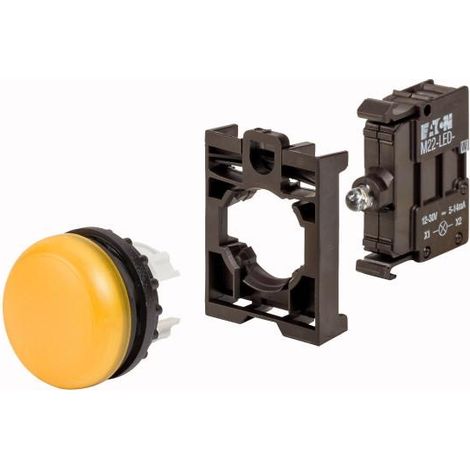 Voyant lumineux appareil complet 000132602 EATON M22 L Y LED230 BVP