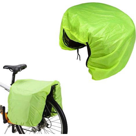 Habillage Pluie pour Sacoche, Housse Sacoche Velo, Habillage Pluie pour Sac à Dos, Imperméable et Anti-Poussière, Housse de Pluie pour Vélo Pliable Ultra Légère, pour la Plupart des Vélos, V (1/5)