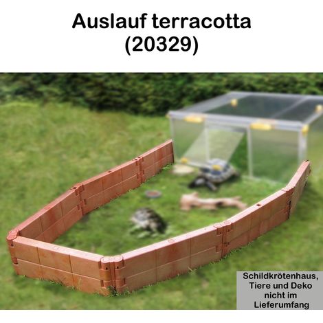 Juwel Auslaufgehege für Schildkröten terracotta, Freilauf für Schildkrötenhaus