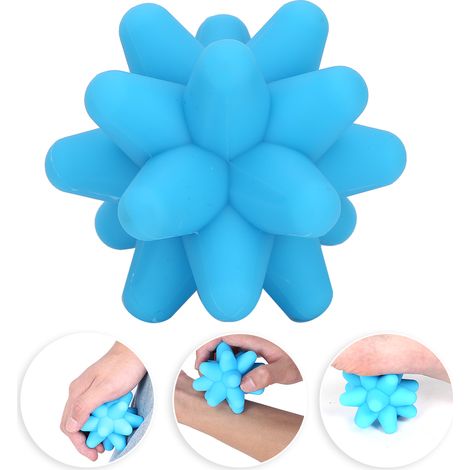 Balle de Massage Acupression en Silicone - Relâchement Musculaire Profond - Fitness et Récupération Bleu (1/5)