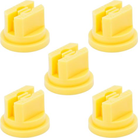 Lot de 14 buses plates en plastique à 110 degrés avec ouverture 0,4 mm pour pulvérisateur dos, jardin, équipement pulvérisation agricole (rouge) - 5pcs (1/5)
