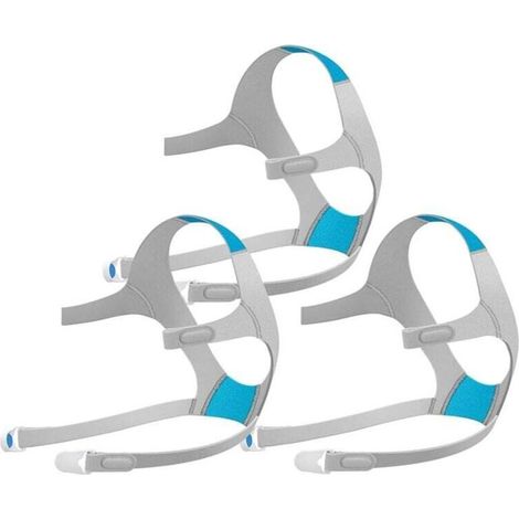Casque De Remplacement Pour Masque Facial Intégral Lot De 3 Avec Accessoires Sangles Et Clips Magnétiques