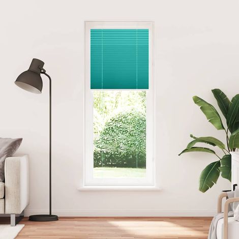 Maison Exclusive - Estor Plisado verde petróleo 80x200 cm Tela An