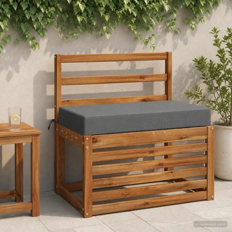 vidaXL Almohada para el asiento SOEST 100% Poliéster Gris (1/5)