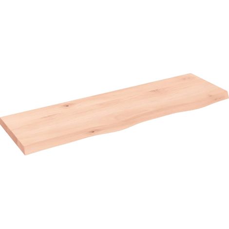 Étagère murale 100x30x(2-4) cm bois de chêne massif non traité