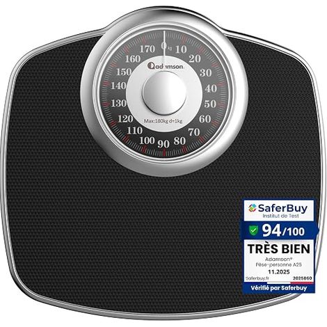 Analogue Bathroom Scales - Up to 180 kg - 5 Inch Dial (1/5)