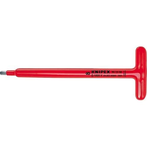 Knipex 1x tournevis pour vis à six pans creux manche en T - 981408 (1/3)