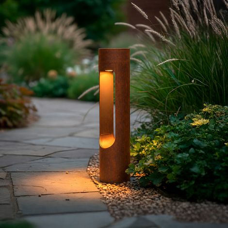 LED-Außenleuchte "Corona", 40 cm, 10 W, 220 V AC, 3000 K Oxidbraun