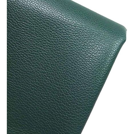 Bardusch-Cuir artificiel vert foncé, 160 cm de large, pour meubles. (1/4)