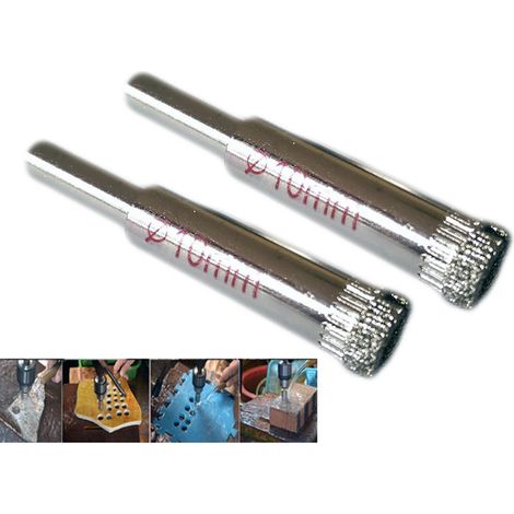 Trade Shop - Punta De Broca De Diamante Para Azulejos Porcelánico Mármol Cerámico ø 10mm -