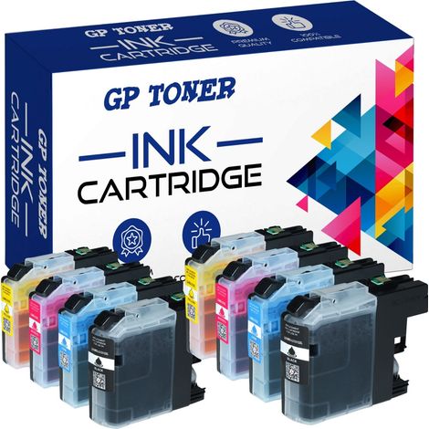 8x Tinte für Brother GP-B123CMYK x2 GP (1/5)