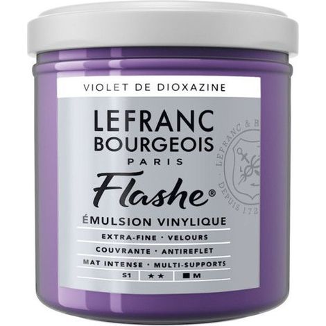 Peinture vinylique - Flashe - Violet dioxazine - 473 - Lefranc Bourgeois - 125ml