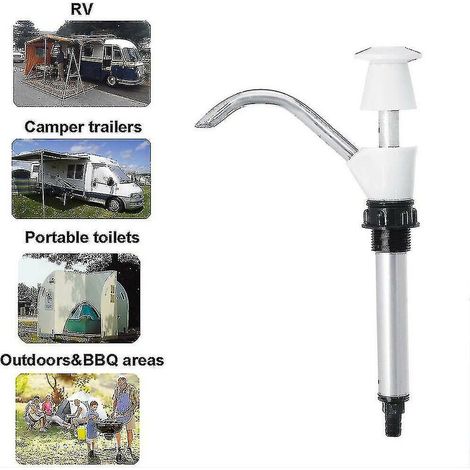 CREA Drinking Water Pump Manual Water Pump, Hand Press Water, Caravan Sink Water Hand Pump Double Action Camping Trailer, Spare Pumping Tool For Camping(wh (1/5)