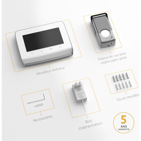 SOMFY 1871229 - Visiophone V350 Connect, Interphone connecté - Ecran 7" — vue 2