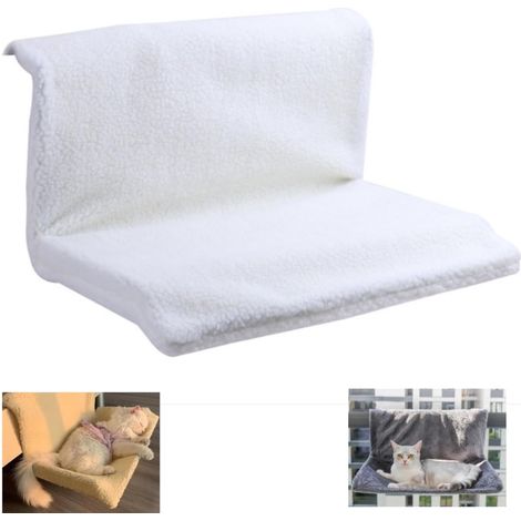 1 Lit Radiateur Pour Chat, Pliable, Tissu Peluche Doux, Hamac Chauffant, Pour Chats Et Petits Chiens (1/5)