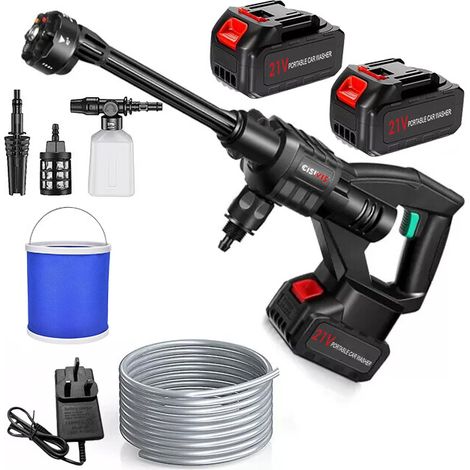 FLITI 200 Bar Cordless High Pressure Washer with 2 x 21V Batteries, 4.5L/min Portable Car Wash for Garden and Car (1/5)