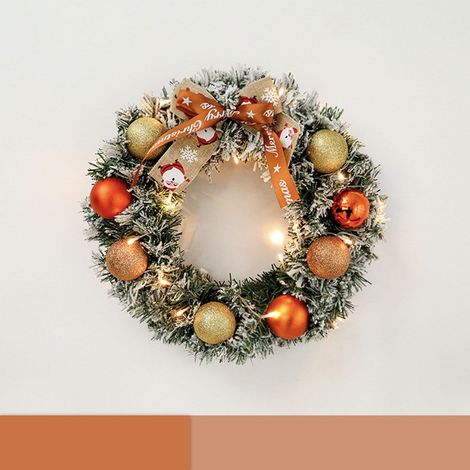 Couronne De Porte - Couronne En Vigne Naturelle - Pour Porte D'Entrée Fenêtre Ou Mur - Décoration Intérieure Et Extérieure - Diamètre 30 Cm - 1 Pièce (1/5)