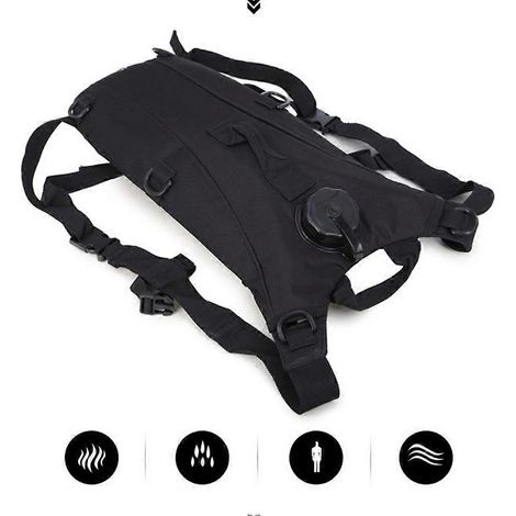 Poche à eau 3L pour activités de plein air, sac à dos militaire de camping, accessoires d'hydratation, pièces détachées, matériel de camping et de cyclisme (1/5)