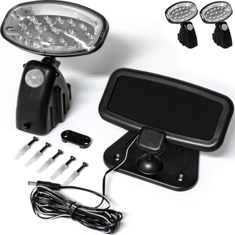 2x LED Solar Light Motion Sensor Outdoor Patio Pathway Wall Lighting Lantern