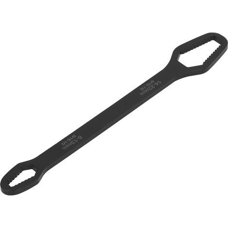 Clé auto-serrante à Double extrémité, clé multifonctionnelle réglable de 8 à 22mm pour la réparation automobile, noire (1/5)