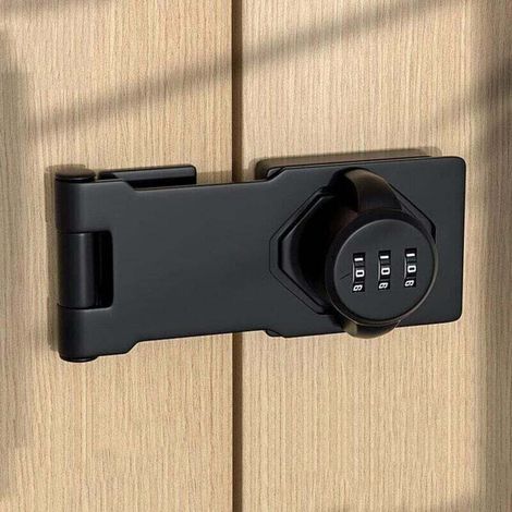 Verrou de Porte à Code en Acier Inoxydable avec vis pour casiers d'école ou de Maison, remises, armoires, Rails de fenêtre (1/5)