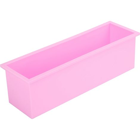 Moule à savon rectangle silicone 1200ml, boîte DIY pour pain de savon, outil de moulage toast (1/4)