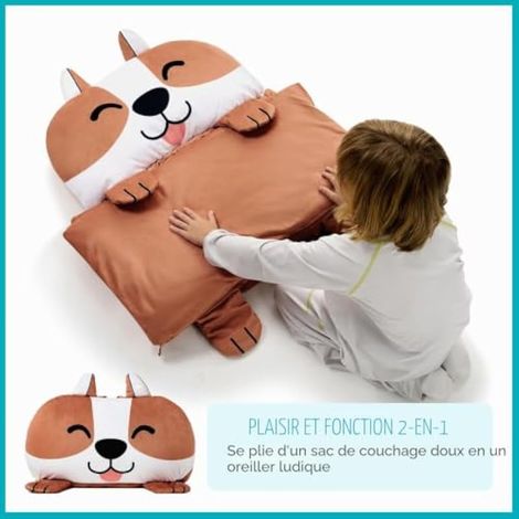 Sac de couchage enroulable Joiedomi pour enfants d'âge préscolaire (garçons et filles de 3 à 7 ans) (1/4)
