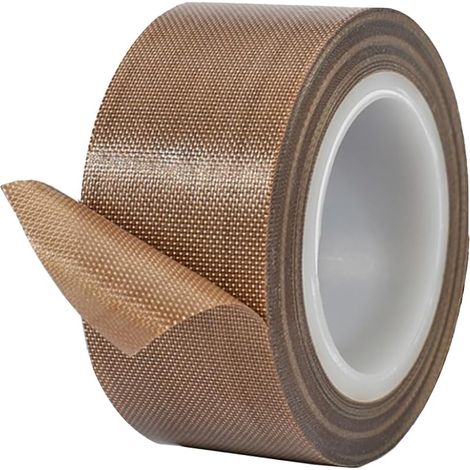 1 Pièces Haute Température Ruban, Bande de Téflon, 25mm x 10m, Épaisseur 0,18mm, Ruban Adhésif Haute Température, Ruban Adhésif Téflon, pour Machine à Emballer Sous Vide (1/5)
