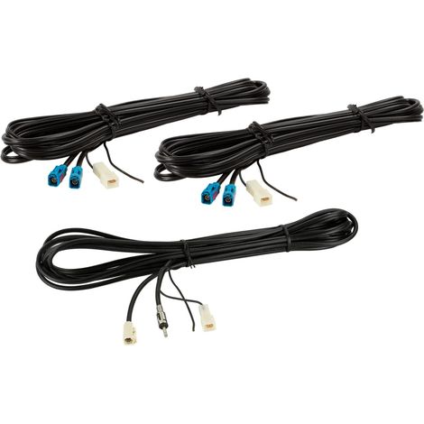 Kit de cables antenne Fakra-f-DIN-m- 2x Fakra-f- FM DVB-T GPS