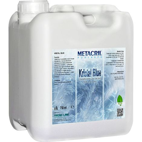 Kristal Blue chiarificante a base naturale per acqua SPA e piscine 5 lt 49705001
