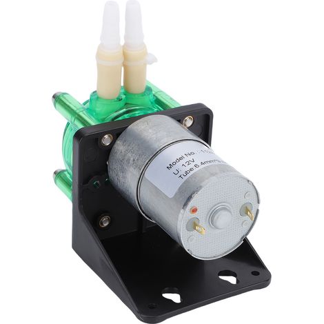 Pompe péristaltique moteur à charbon 500 mL/min débit élevé labo avec tuyau BPT pour impression jet d'encre aquarium maison connectée 12V 500mA (1/5)