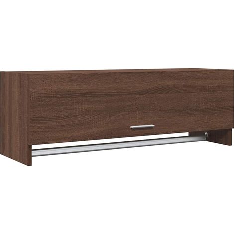 Maison Exclusive - Kleiderschrank Braun Eichen-Optik 100x32,5x35 (1/5)