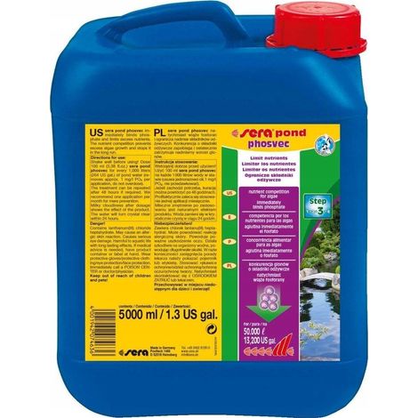 Sera laghetto phosvec trattamento liquido anti-alghe 5L