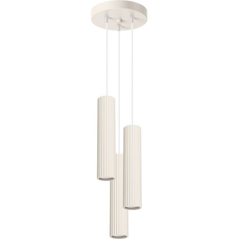Suspension ambre 3 GU10 beige ALU lumilo 15.819.95 (1/5)