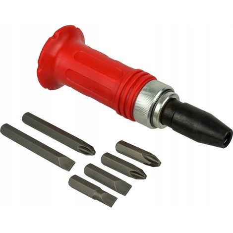 Cacciavite a percussione geko metallico con adattatore e valigetta (1/3)