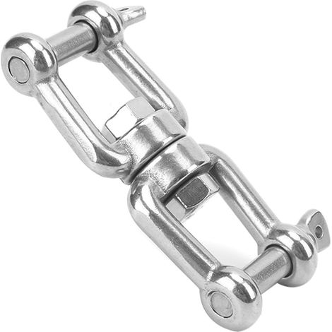 Manille pivotante à rouleaux en acier inoxydable 316 à usage général, adaptée aux navires (1/5)