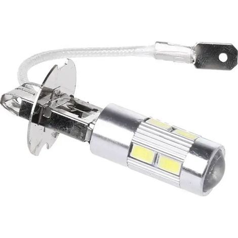 Feu de voiture Super lumineux Led H3 10SMD 6000 10, 5630 K 12V, décodage d'ampoule de conduite, antibrouillard 2pcs (1/5)
